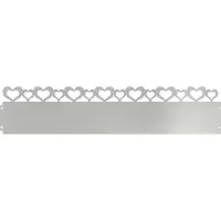 vidaXL Bordures de jardin, 10 pièces, 103 x 0,05 x 22 cm, acier galvanisé, argenté