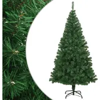 vidaXL Arbre de Noël artificiel avec branches épaisses vert 240 cm PVC