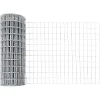 vidaXL Clôture européenne avec pointes, 25 x 1 m, acier galvanisé, argent, maille