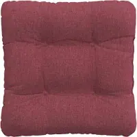 vidaXL Coussins de siège 4 pcs Bordeaux 40 x 40 x 12 cm tissu