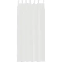 vidaXL Voile Rideaux avec poches pour tringles 2 pcs. Blanc