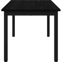 vidaXL Table basse noire imitation chêne 100 x 50 x 45 cm Bois composite