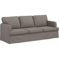 vidaXL Ensemble de canapés , 2 pièces, couleur taupe, revêtement en tissu