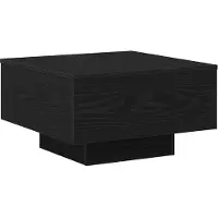 vidaXL Table Basse Chêne Noir 55X55X31 Cm en matériaux dérivés du bois Lumarko !