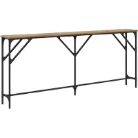 vidaXL Table console chêne artisanal 180 x 23 x 75 cm