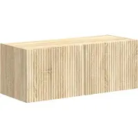vidaXL Ensemble de meubles TV Fixé au mur 4 pcs Chêne Sonoma Bois composite