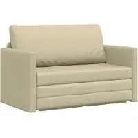 vidaXL Canapé-Lit Crème 124 x 71 x 78 cm Velours
