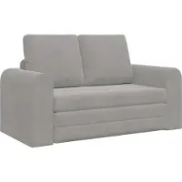 vidaXL Canapé-Lit Gris clair 148 x 71 x 83 cm Velours