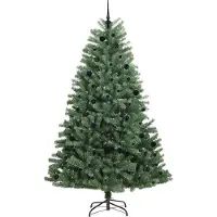 vidaXL Arbre de Noël artificiel pliable vert 240 cm