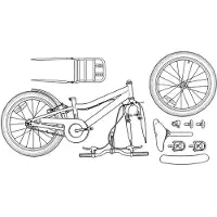 vidaXL Vélo enfant 22 pouces pour enfants de 7 à 12 ans Blanc