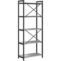 vidaXL Bibliothèque Sonoma gris 60 x 30 x 153 cm Bois d'ingénierie