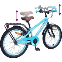 vidaXL Vélo enfant 20 pouces pour 6-11 ans bleu ciel