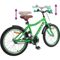 vidaXL Vélo enfant 20 pouces pour 6-11 ans Vert