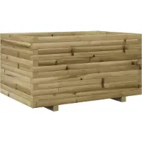 vidaXL Jardinière 90x60x49,5 cm bois de pin imprégné