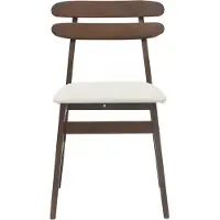 vidaXL - 2 chaises de salle à manger, en bois d'hévéa massif, couleur marron clair