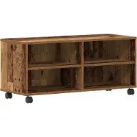 vidaXL Armoire TV brune 90 x 35 x 35 cm Bois composite