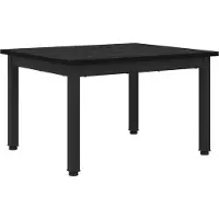 vidaXL Table basse noire imitation chêne 60 x 50 x 36 cm Bois composite