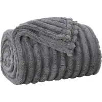 vidaXL Couvertures À Jeter 6 Pcs Gris Foncé 270 X 240 Cm Toison