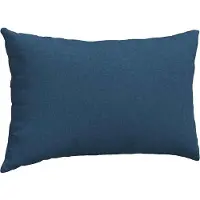 vidaXL Coussins de canapé 2 pcs Bleu 200 x 40 cm tissu