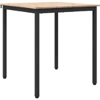vidaXL Table de salle à manger Nature 70 x 70 x 75 cm Pin massif
