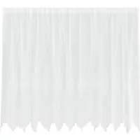 vidaXL Rideau en Dentelle Floral Blanc 160 x 300 cm Polyester