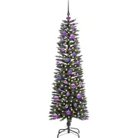 vidaXL Sapin de Noël artificiel avec 150 LED Vert 43 x 43 x 150 cm
