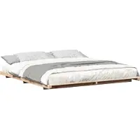 vidaXL Cadre de lit Marron 180 x 210 cm Pin massif