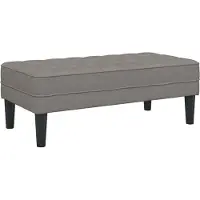 vidaXL banc Taupe 113 x 57 x 39 cm tissu