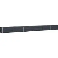 vidaXL Jardinière Anthracite 480 X 50 X 45 Cm Acier Galvanisé