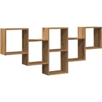 vidaXL Étagère murale chêne artisanal 159x18x66 cm bois d'ingénierie
