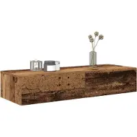vidaXL Étagère murale avec tiroirs vieux bois bois d'ingénierie
