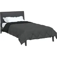 vidaXL : Couverture d'été, 200 x 155 cm, pour l'été, 200 g/m², noire et anthracite