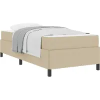 vidaXL Cadre de lit avec matelas vert clair-gris 80 x 200 cm Tissu