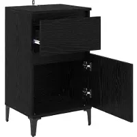 vidaXL Cabinet de chevet Chêne noir 40 x 35 x 70 cm Bois d'ingénierie