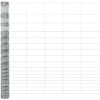 vidaXL Clôture argentée 50 x 1,5 m en acier galvanisé
