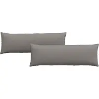vidaXL Coussins de canapé 2 pcs Taupe 120 x 40 cm tissu