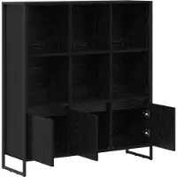 vidaXL Bibliothèque 2 Pcs Chêne Noir 99,5 X 30 X 108,5 Cm