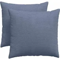 vidaXL Coussins de canapé 2 pcs Bleu 50 x 50 cm