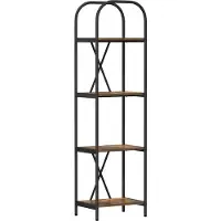 vidaXL Étagère Chêne fumé 40 x 30 x 146 cm Bois d'ingénierie