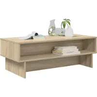 vidaXL Table basse en chêne Sonoma 100 x 46 x 35 cm Matériau dérivé du bois