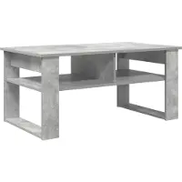 vidaXL Table basse, gris béton, 96 x 54 x 44 cm, matériau de bois
