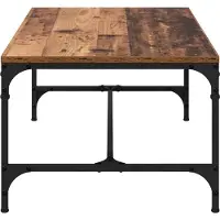 vidaXL Table basse en vieux bois 100 x 50 x 35 cm Bois composite
