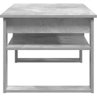 vidaXL Table basse, gris béton, 96 x 54 x 44 cm, matériau de bois