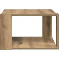 vidaXL Table basse en chêne Artisan 51,5 x 51,5 x 30 cm en bois aggloméré