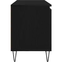 vidaXL Meubles TV, 104 x 35 x 50 cm, noir, imitation chêne, panneaux de particules