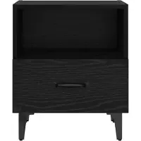 vidaXL Cabinet de chevet 2 pcs Chêne noir 40 x 35 x 47.5 cm