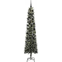 vidaXL Sapin de Noël artificiel Vert 240 cm PVC, plastique et acier