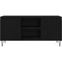 vidaXL Meuble TV Chêne noir 104 x 35 x 50 cm Bois d'ingénierie