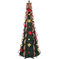 vidaXL Sapin de Noël artificiel avec 200 LED Vert 210 cm PVC