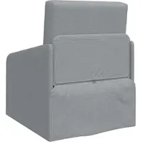 vidaXL Canapé-lit gris clair 65 x 80 x 83 cm Tissu